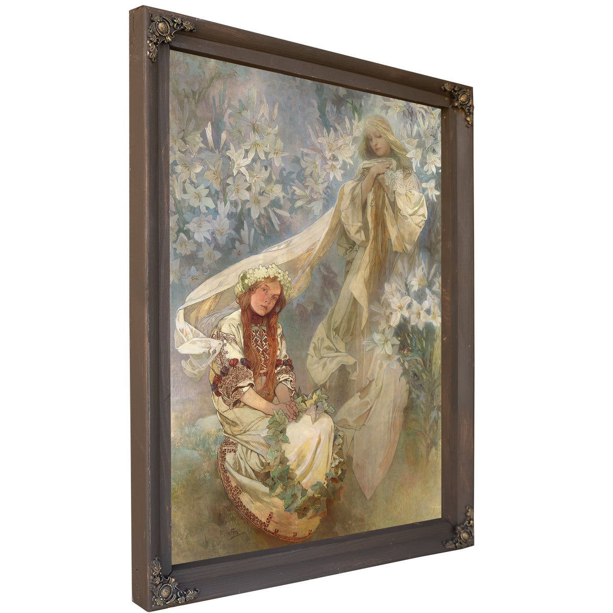 Madonna the Lilies 1905 By Alphonse Mucha