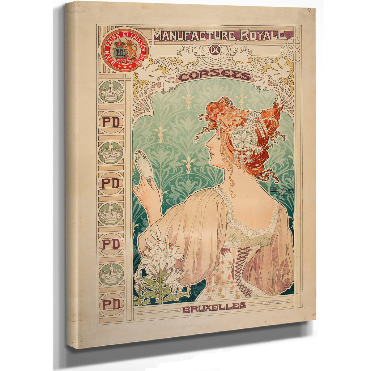 Manufacture Royale de Corsets 1897 By Alphonse Mucha