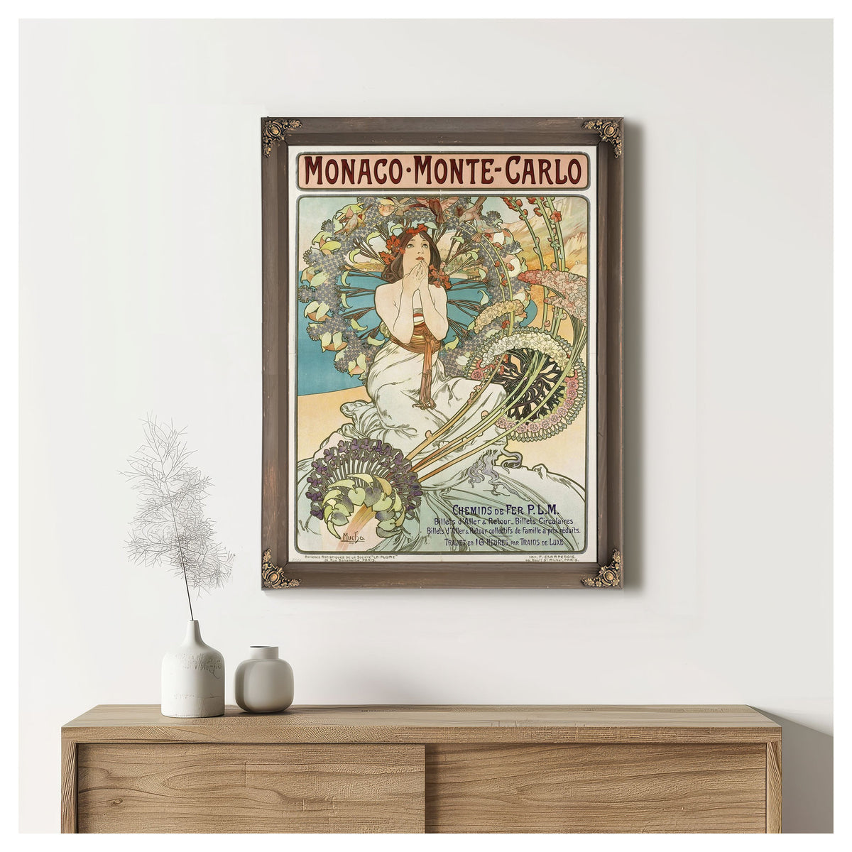 Monaco Monte Carlo 1896 By Alphonse Mucha