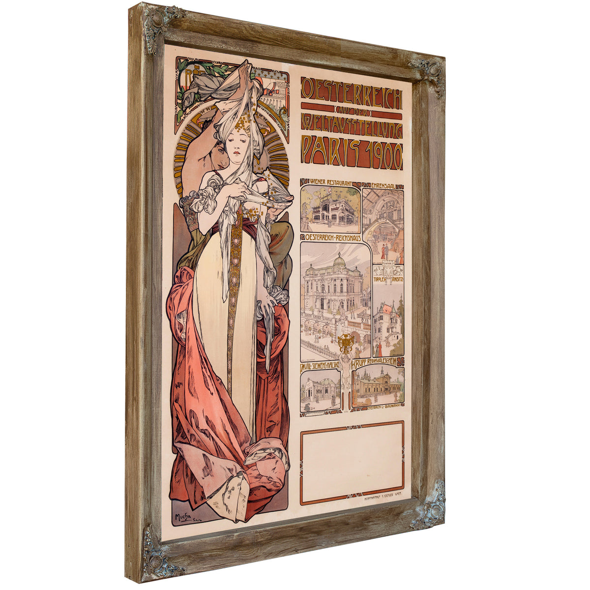 Oesterrich Kauf der Weltstellung Paris By Alphonse Mucha