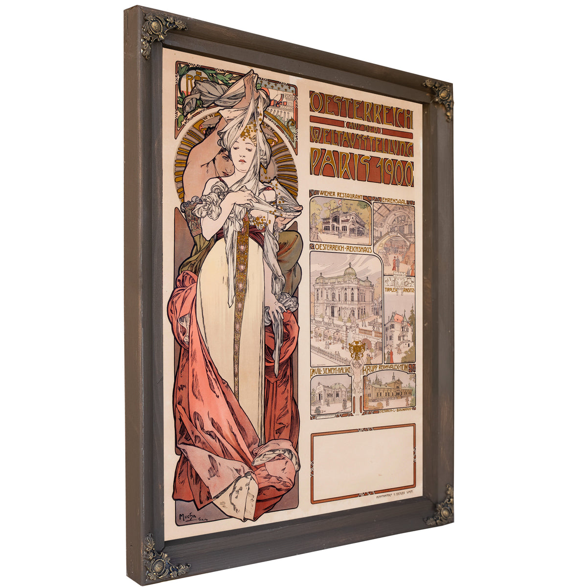 Oesterrich Kauf der Weltstellung Paris By Alphonse Mucha