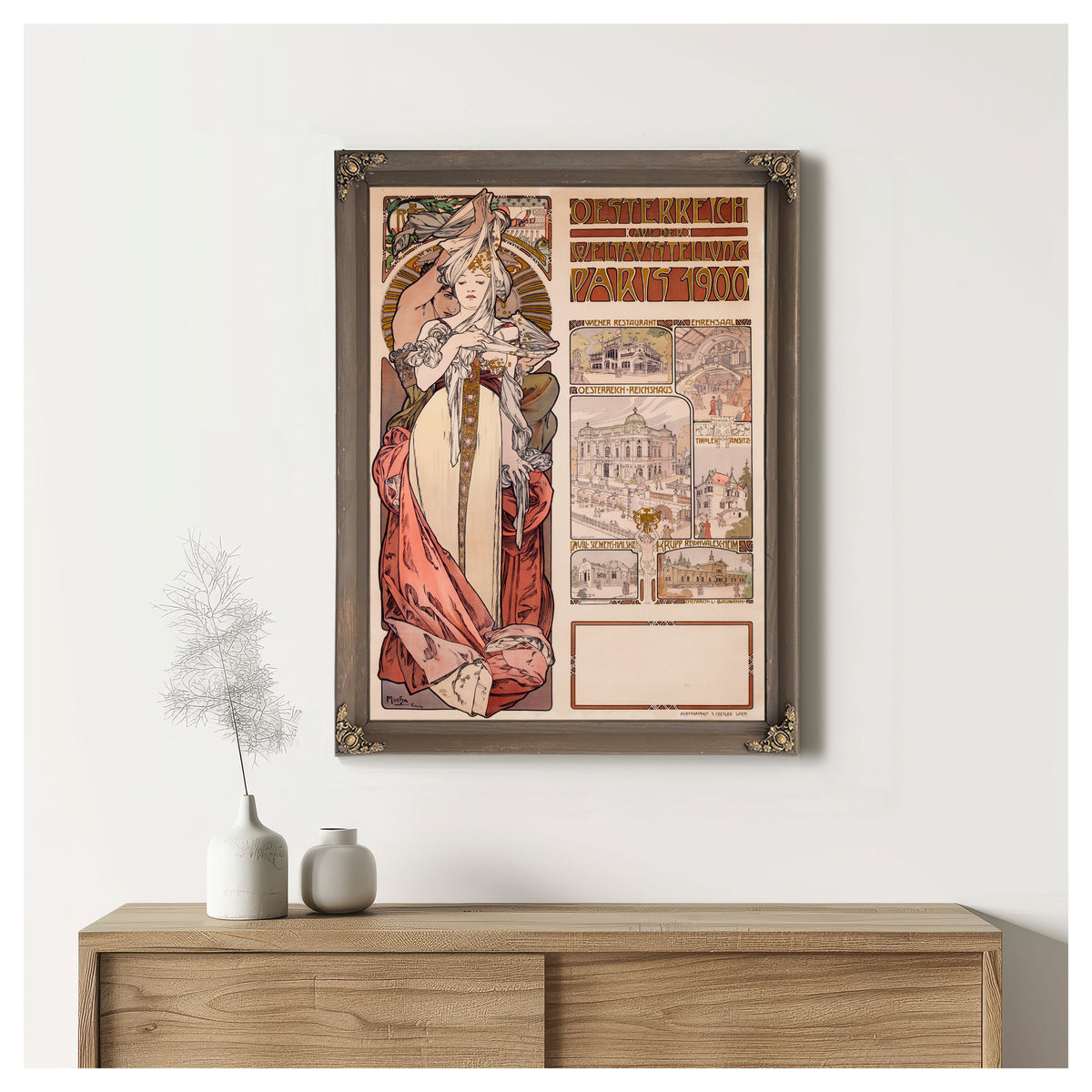Oesterrich Kauf der Weltstellung Paris By Alphonse Mucha