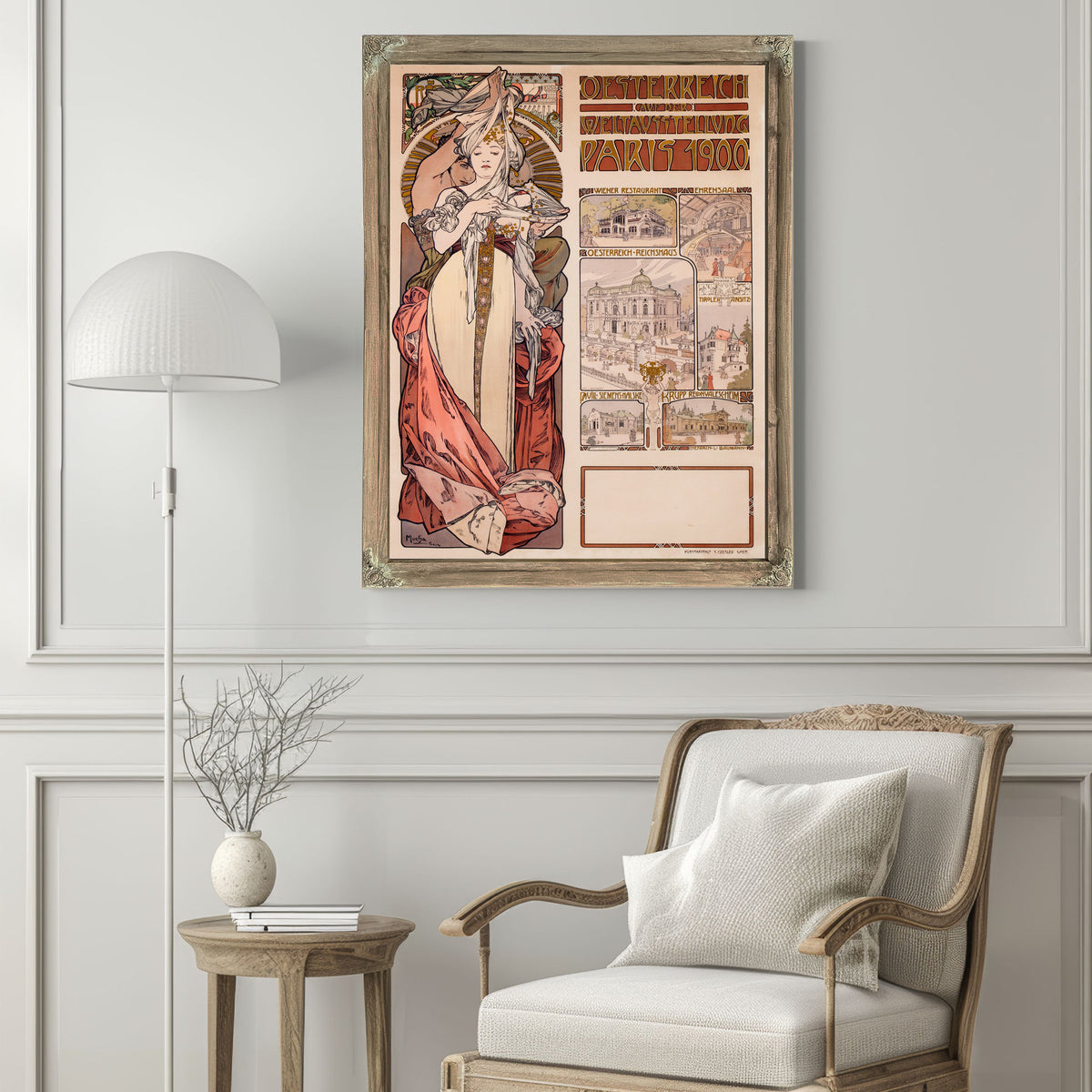 Oesterrich Kauf der Weltstellung Paris By Alphonse Mucha