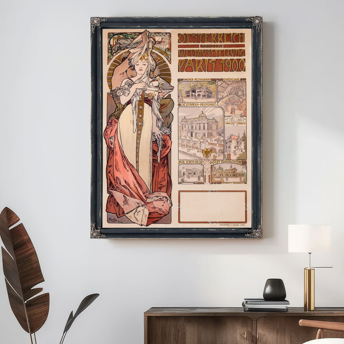 Oesterrich Kauf der Weltstellung Paris By Alphonse Mucha