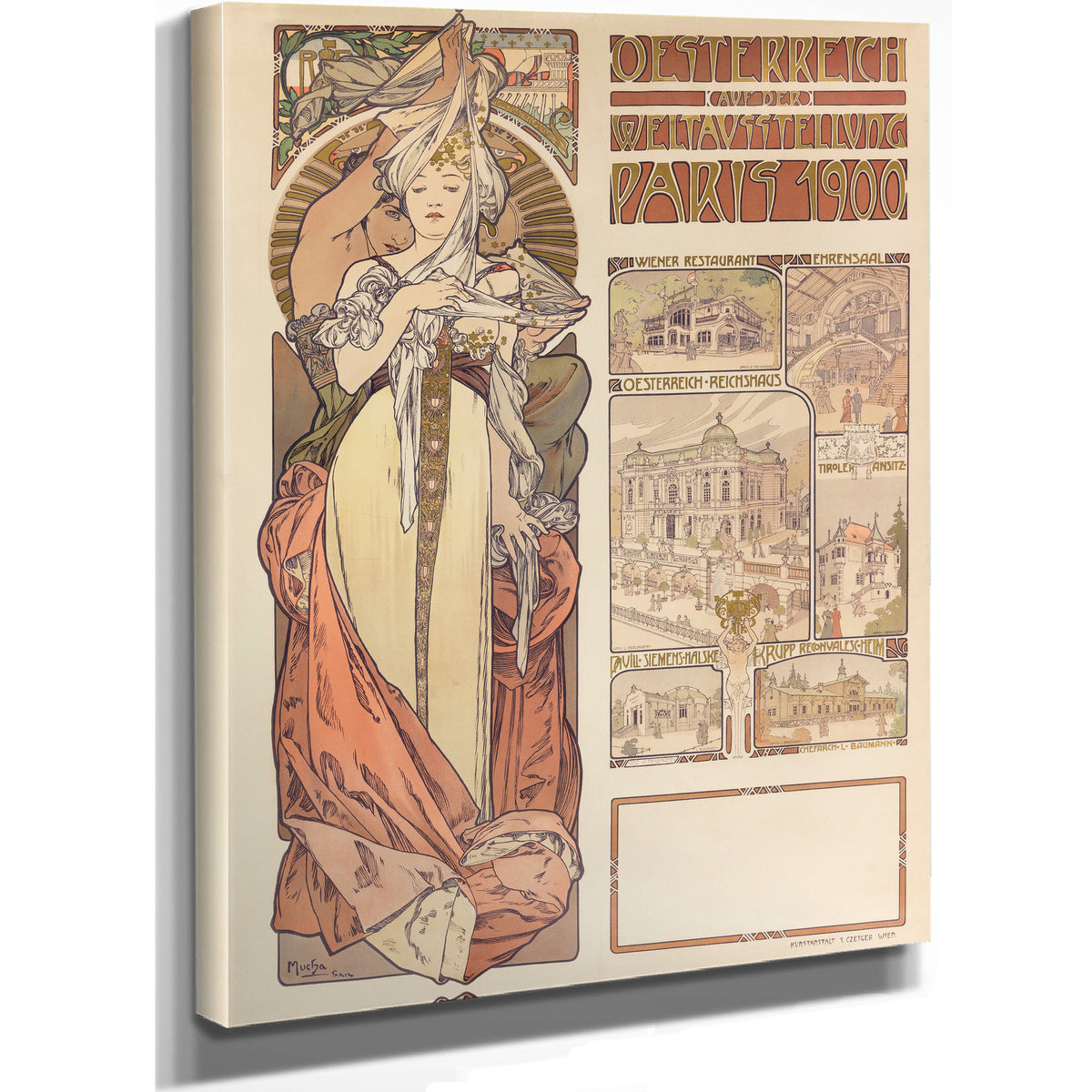 Osterreich Auf der Weltausstellung By Alphonse Mucha