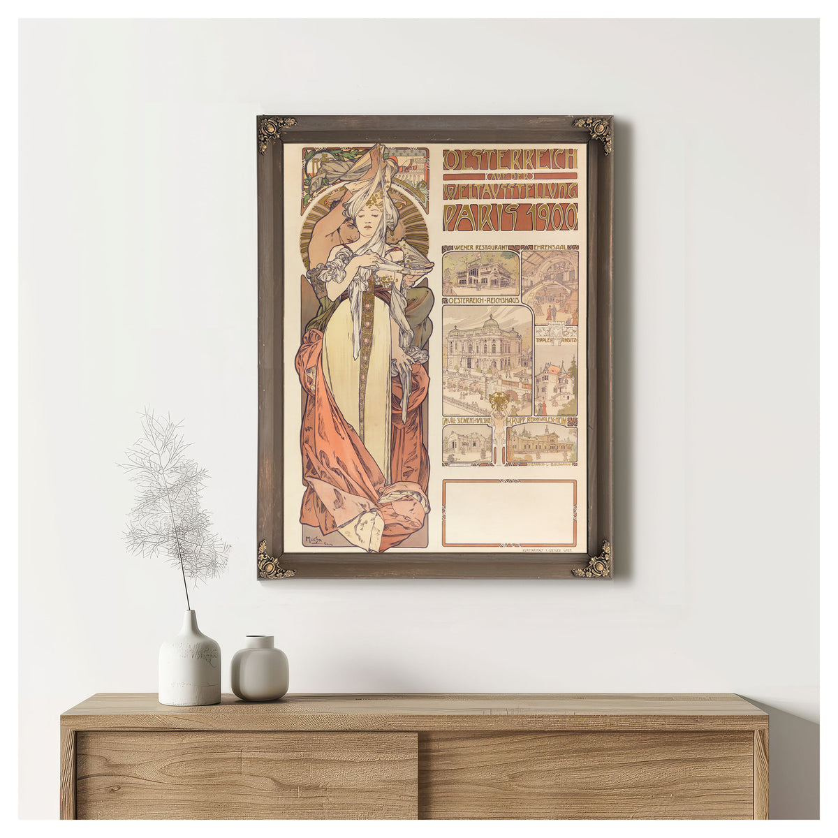 Osterreich Auf der Weltausstellung By Alphonse Mucha