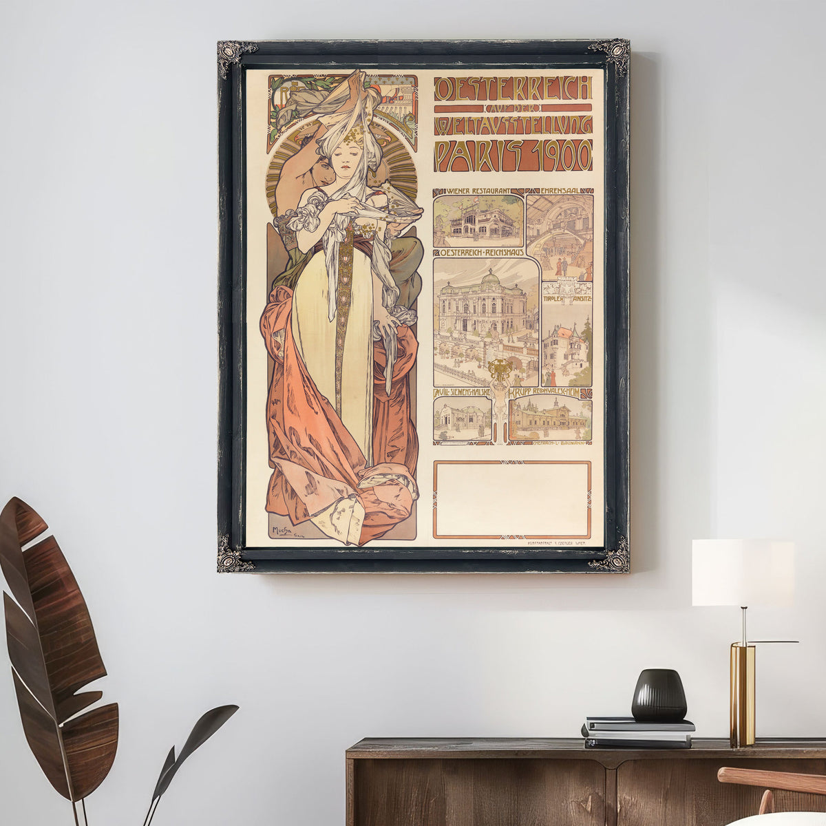 Osterreich Auf der Weltausstellung By Alphonse Mucha