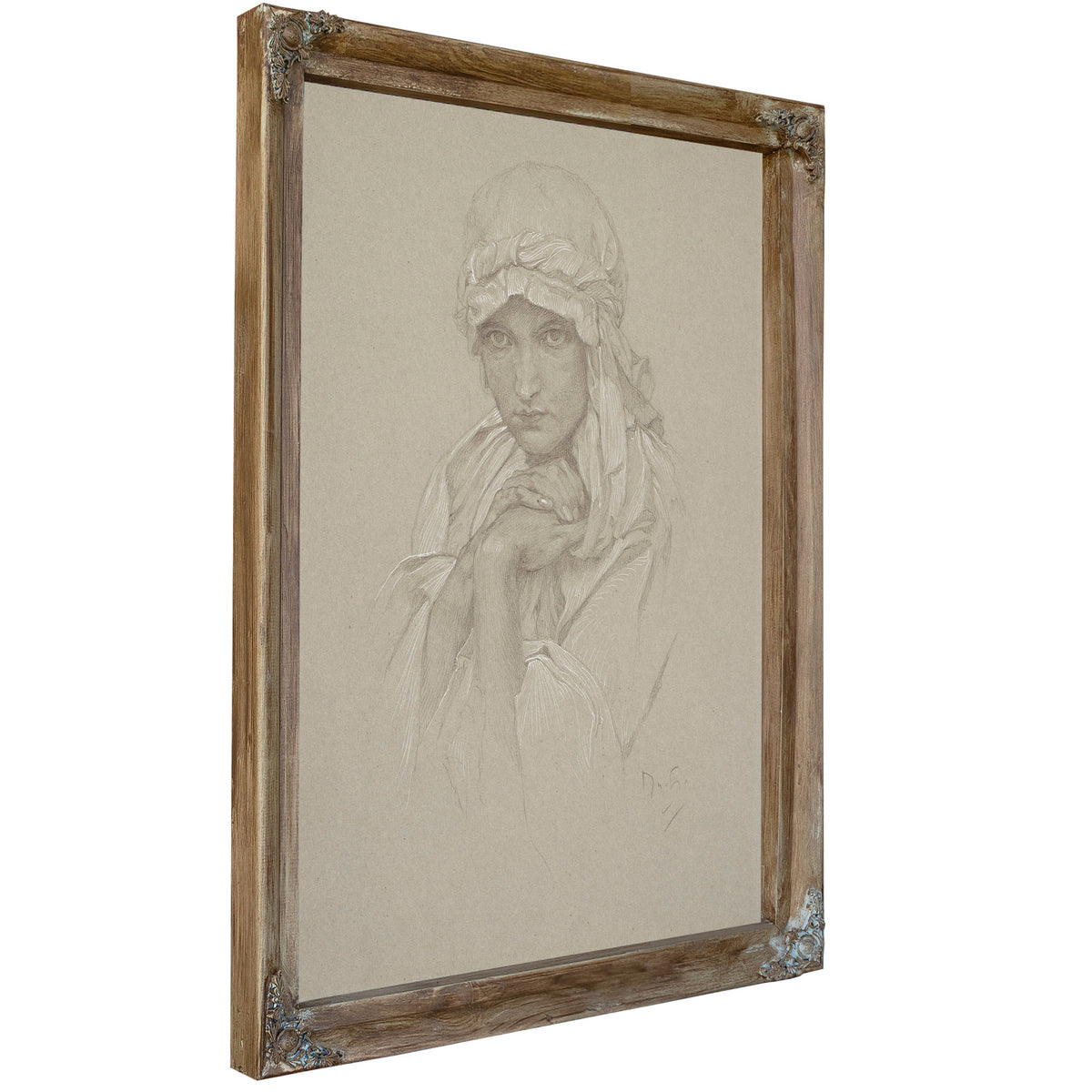 Portrait the Artists Daughter Slavic By Alphonse Mucha