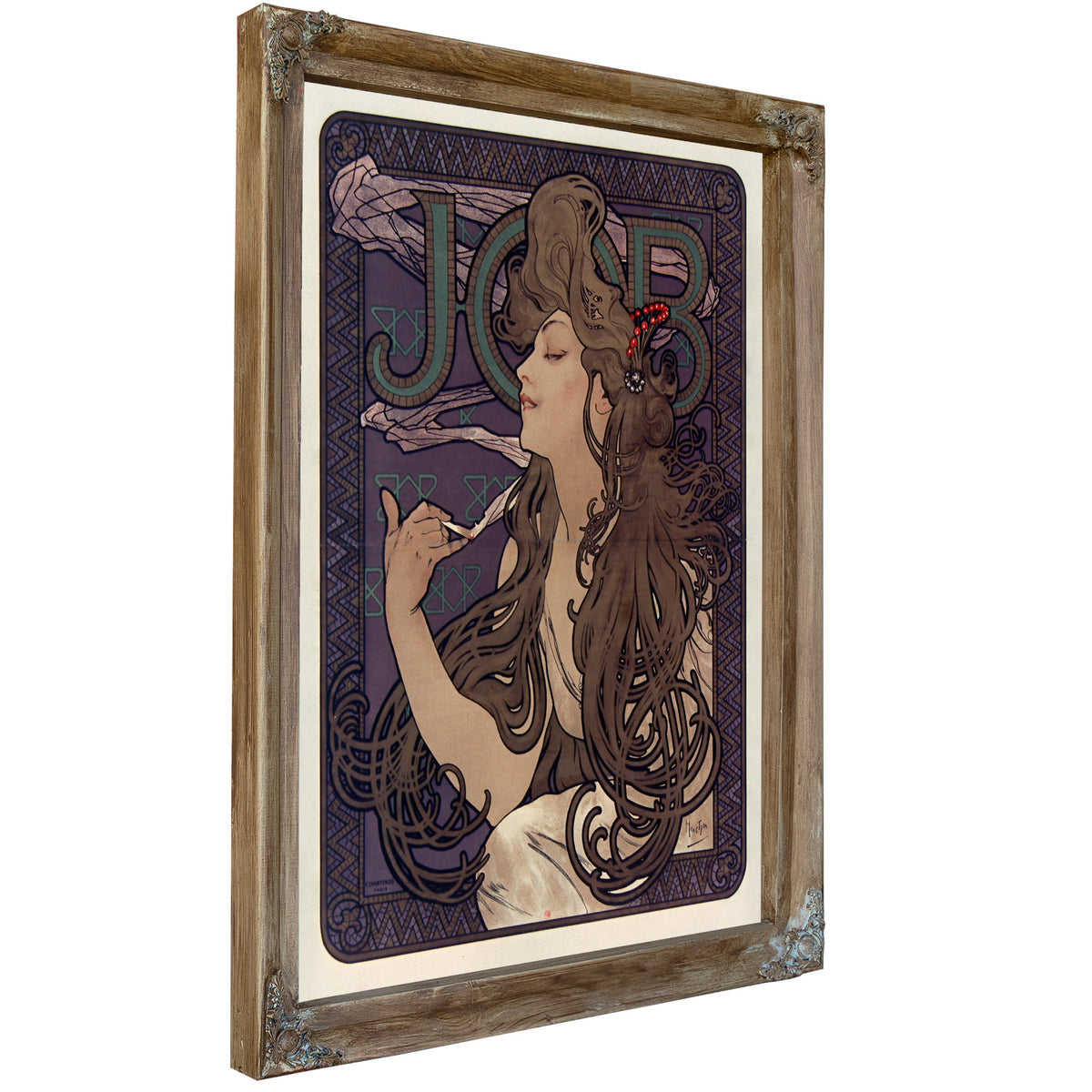Publicite Pour Les Cigarettes Job 1896 By Alphonse Mucha