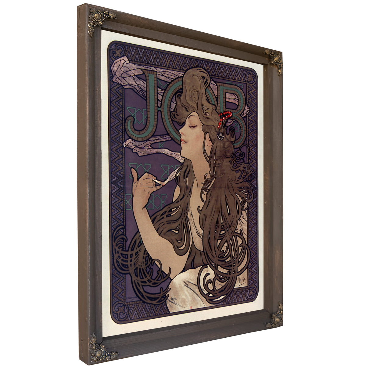 Publicite Pour Les Cigarettes Job 1896 By Alphonse Mucha