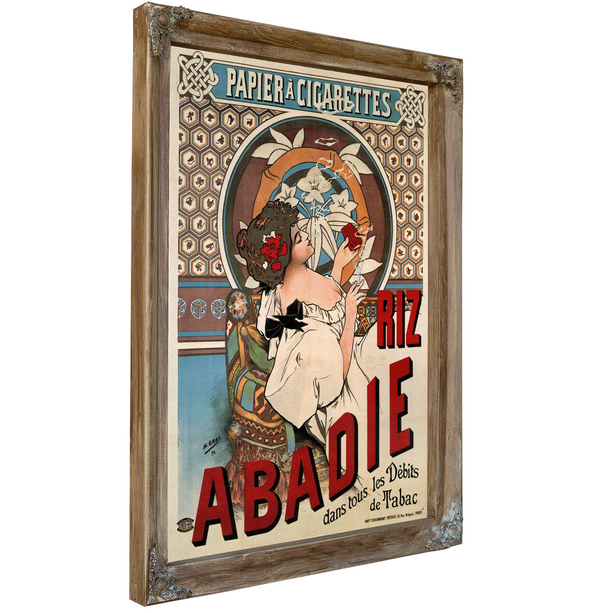 Riz Abadie 1898 By Alphonse Mucha