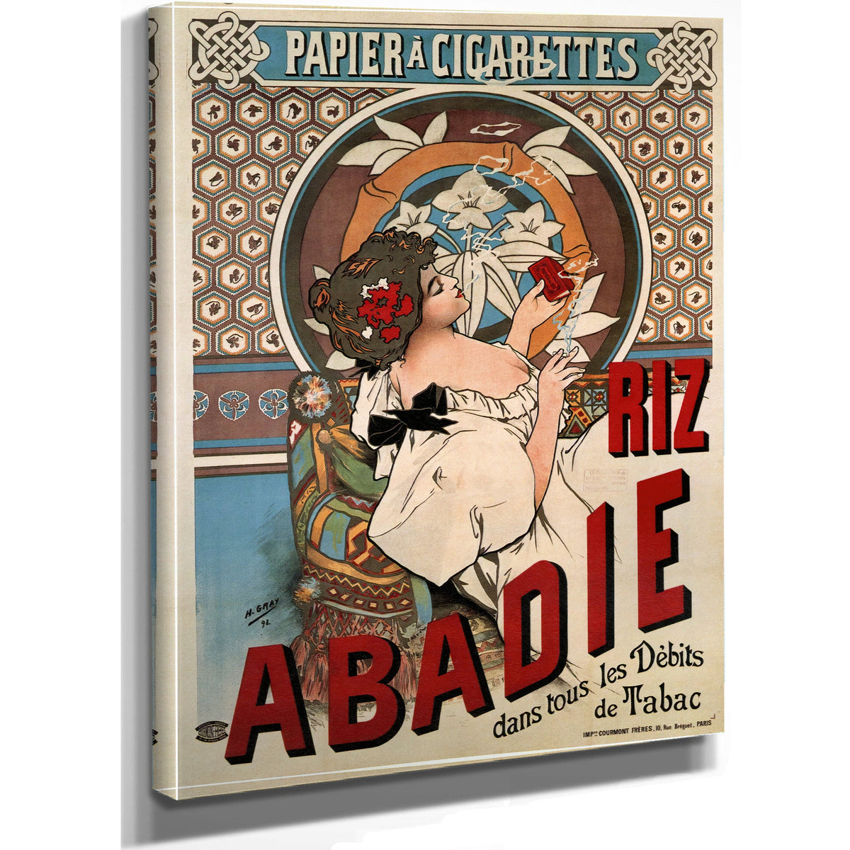 Riz Abadie 1898 By Alphonse Mucha