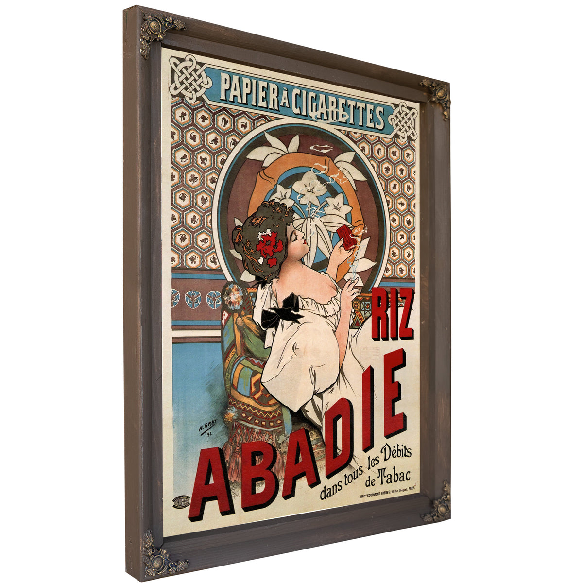 Riz Abadie 1898 By Alphonse Mucha