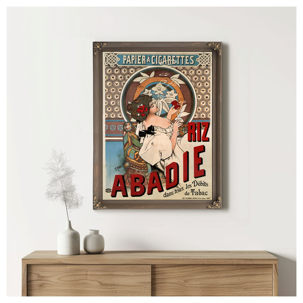 Riz Abadie 1898 By Alphonse Mucha