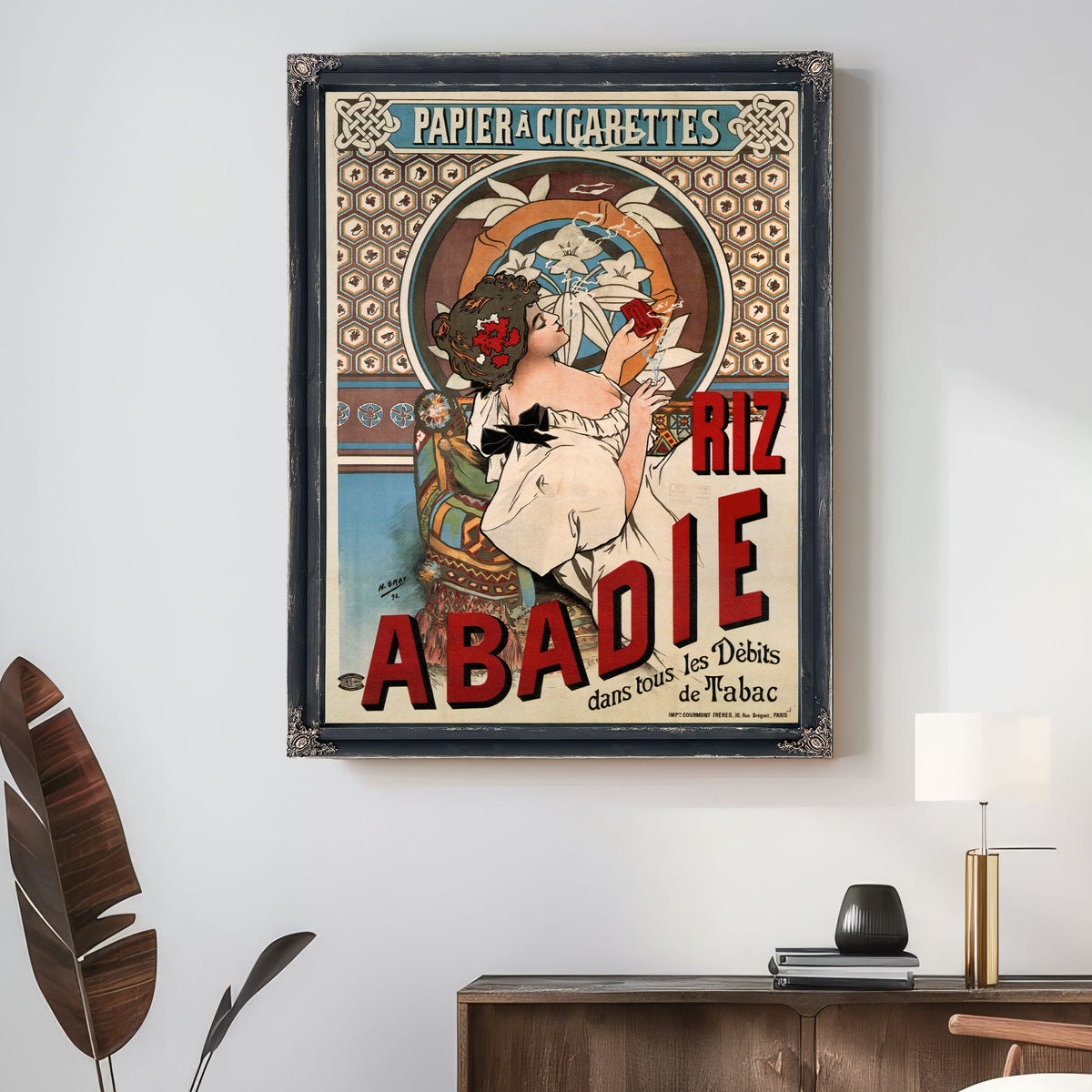 Riz Abadie 1898 By Alphonse Mucha