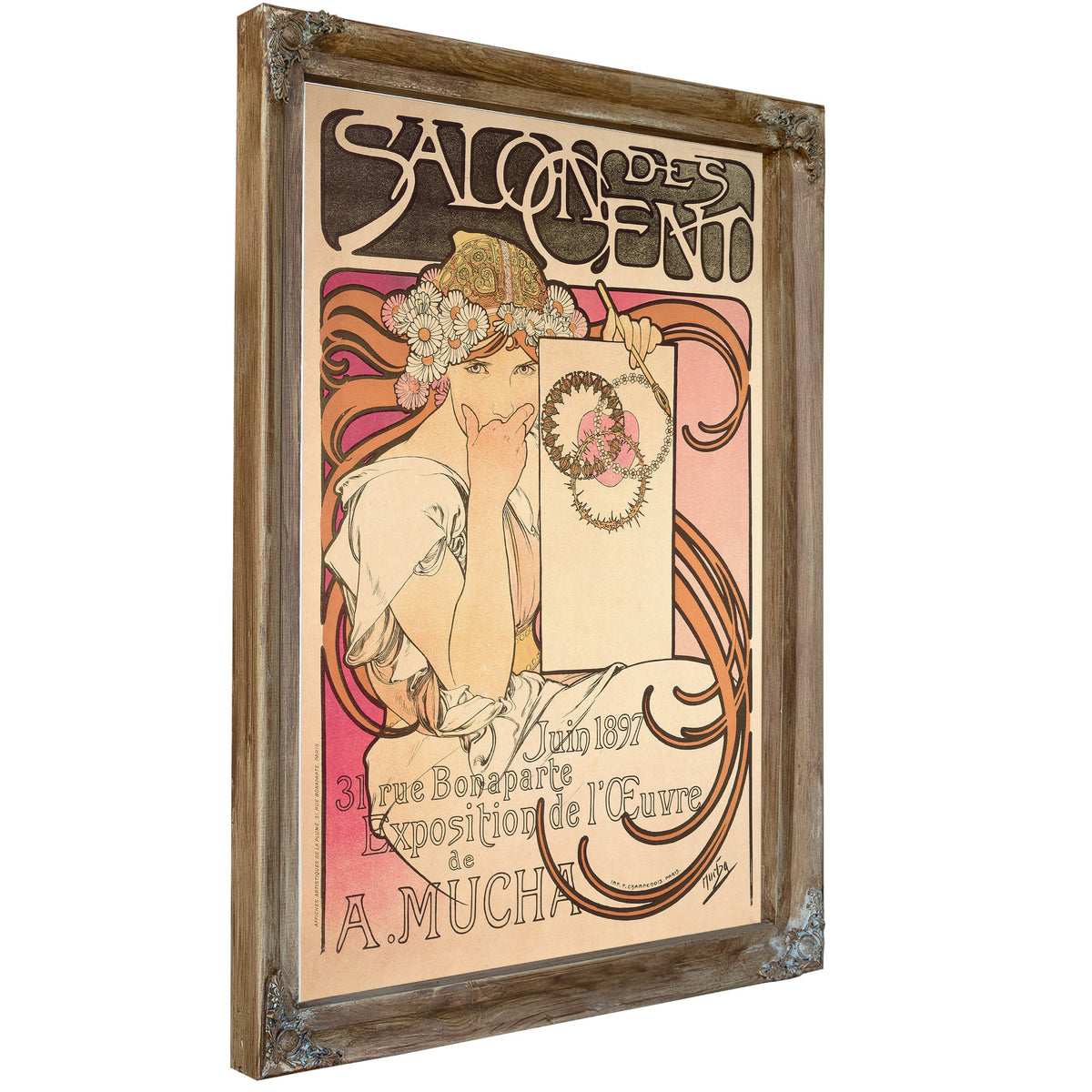 Salon Des Cents Exhibition 1897 By Alphonse Mucha