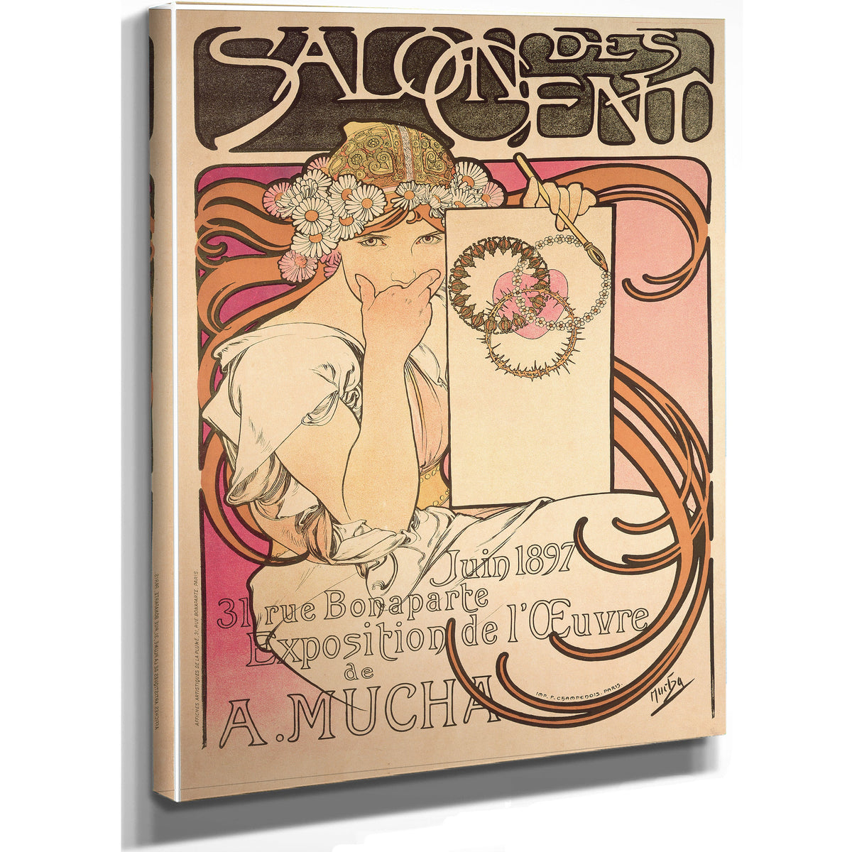 Salon Des Cents Exhibition 1897 By Alphonse Mucha