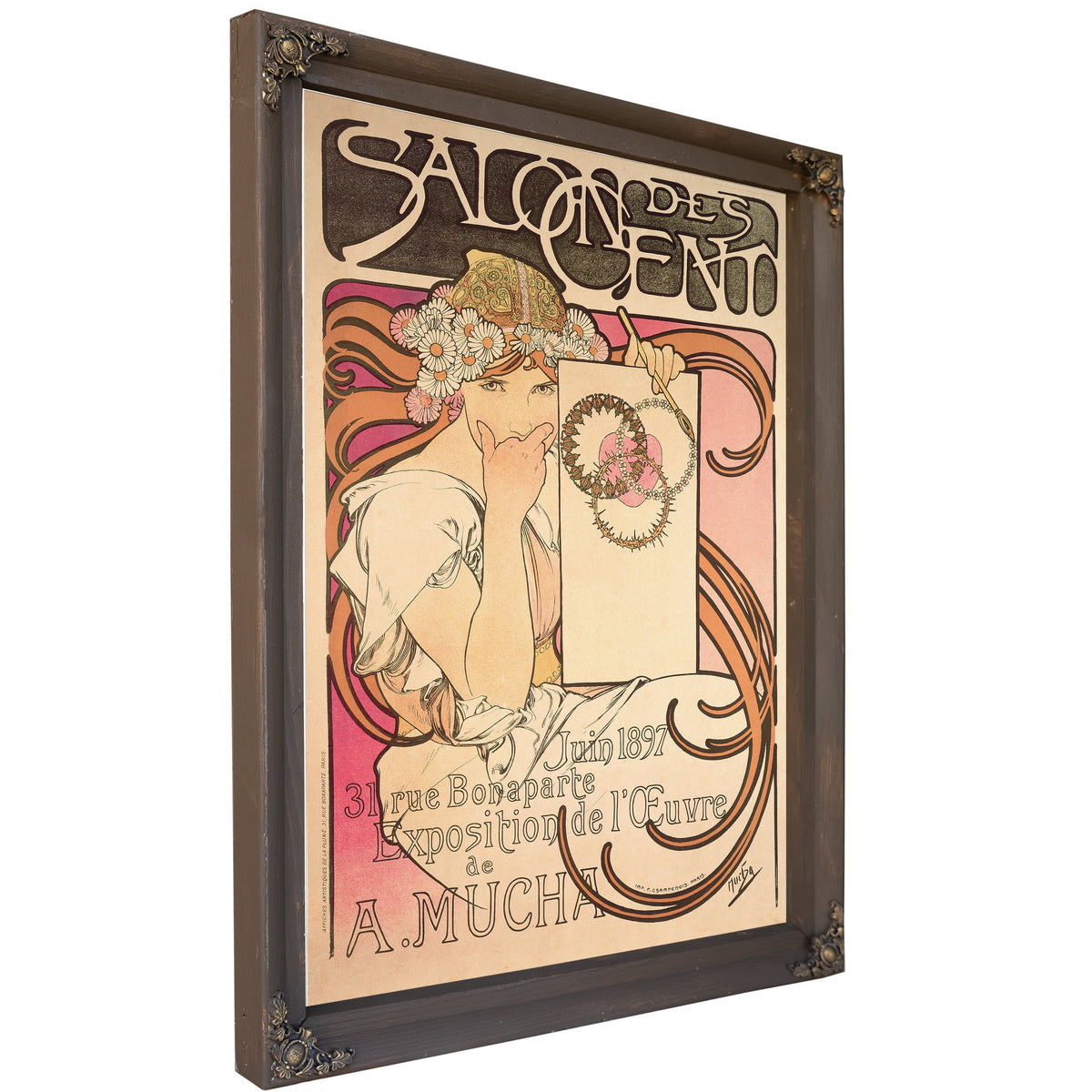Salon Des Cents Exhibition 1897 By Alphonse Mucha
