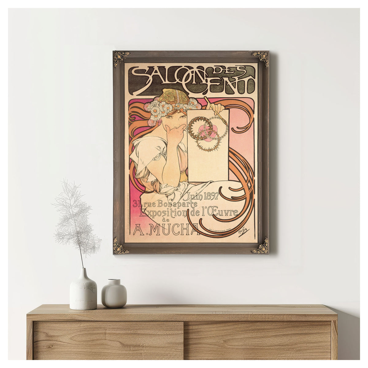 Salon Des Cents Exhibition 1897 By Alphonse Mucha