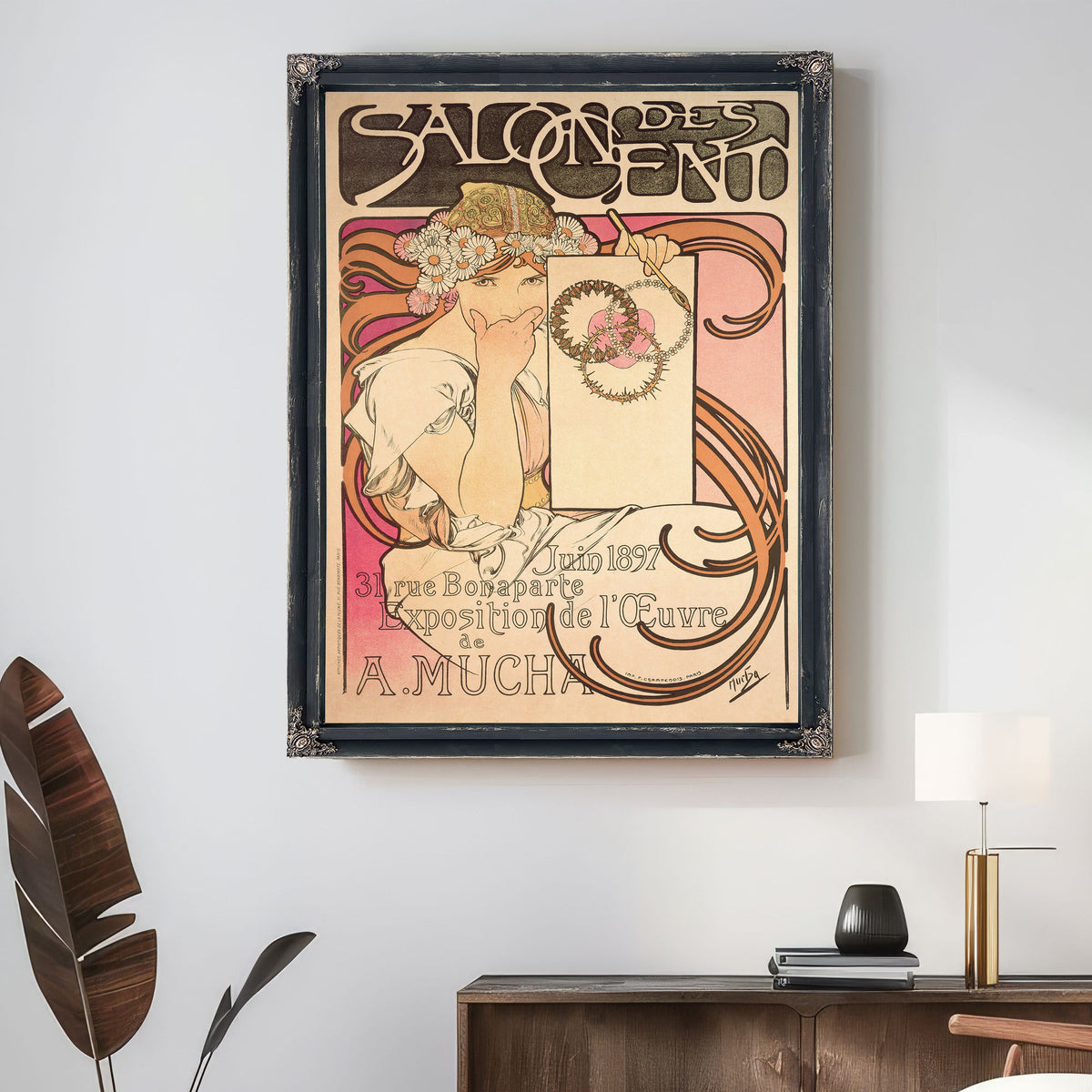 Salon Des Cents Exhibition 1897 By Alphonse Mucha