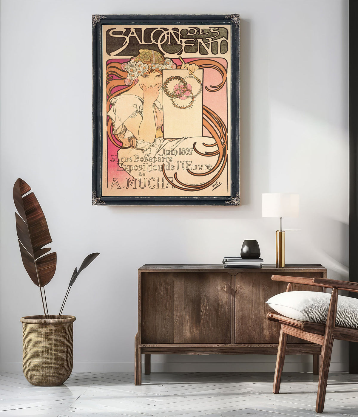 Salon Des Cents Exhibition 1897 By Alphonse Mucha