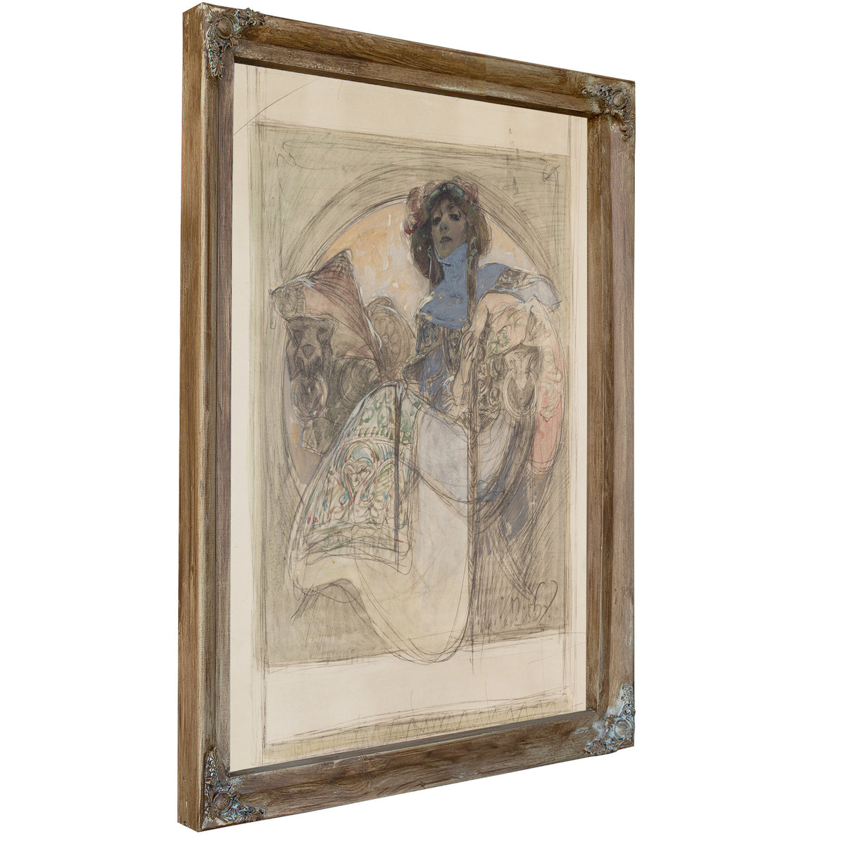 Sedici Zena Studie K Plakatu 1897 By Alphonse Mucha