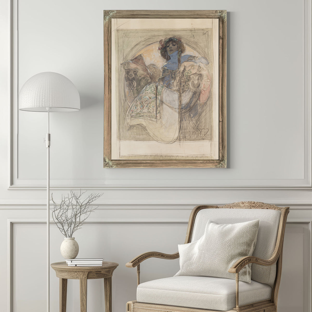 Sedici Zena Studie K Plakatu 1897 By Alphonse Mucha