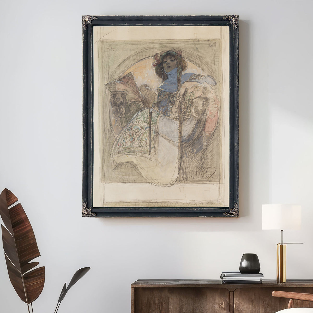 Sedici Zena Studie K Plakatu 1897 By Alphonse Mucha