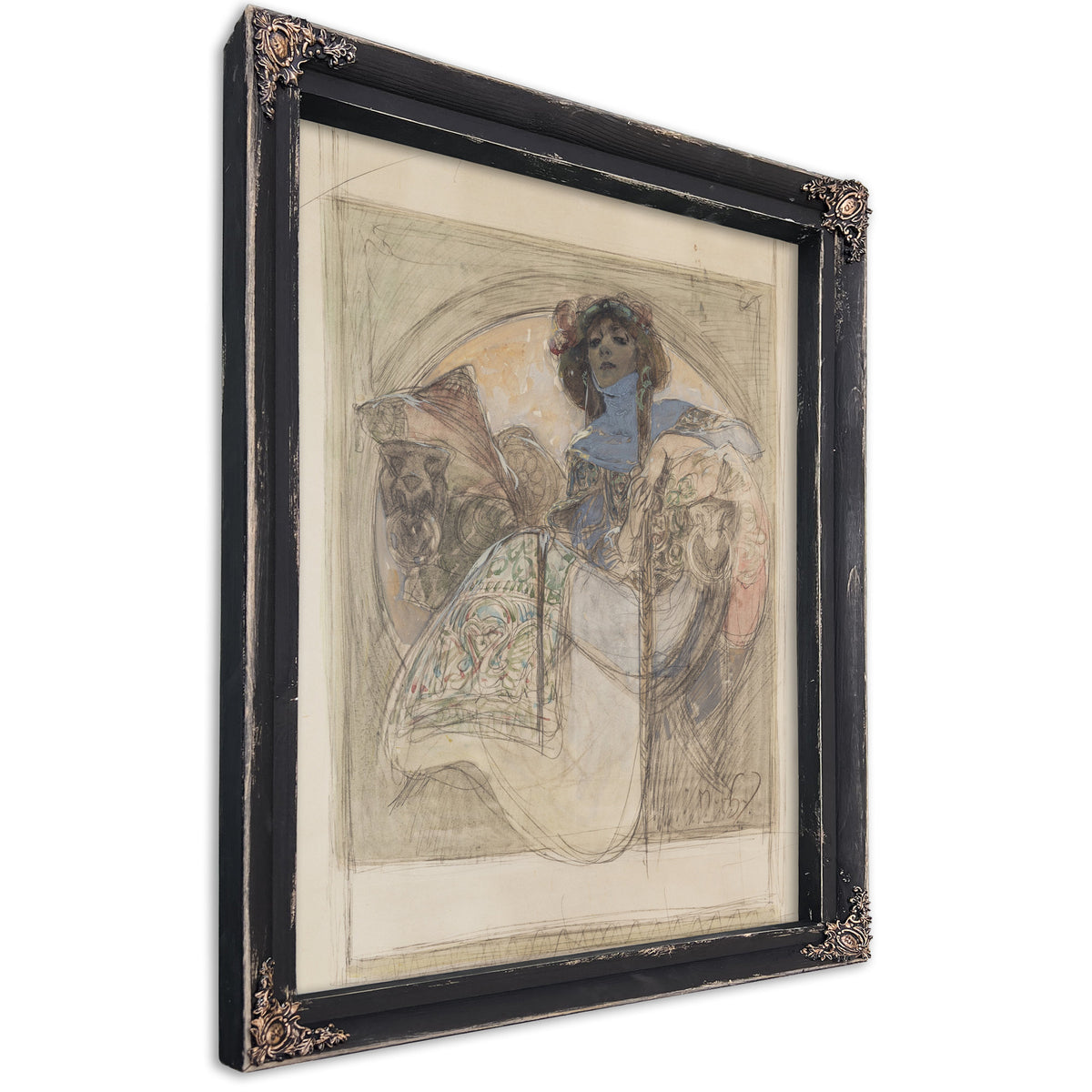 Sedici Zena Studie K Plakatu 1897 By Alphonse Mucha