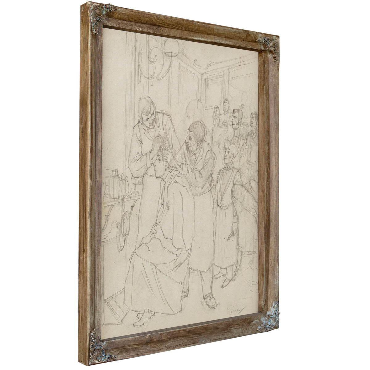 Study Premier Shampooing Dabsalon 1891 By Alphonse Mucha