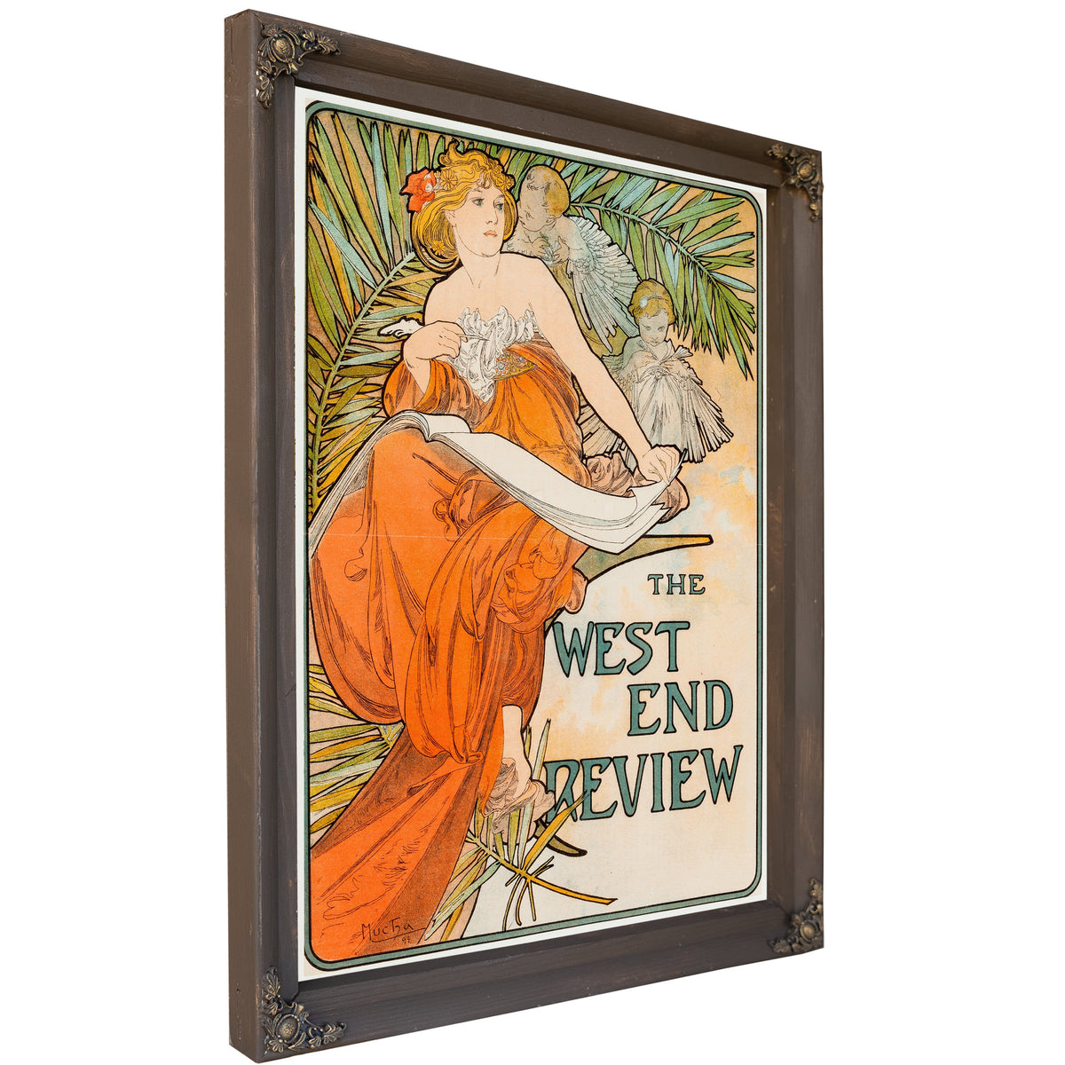 The West End Review Circa 1897 By Alphonse Mucha