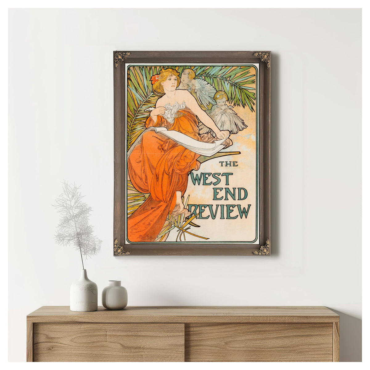 The West End Review Circa 1897 By Alphonse Mucha