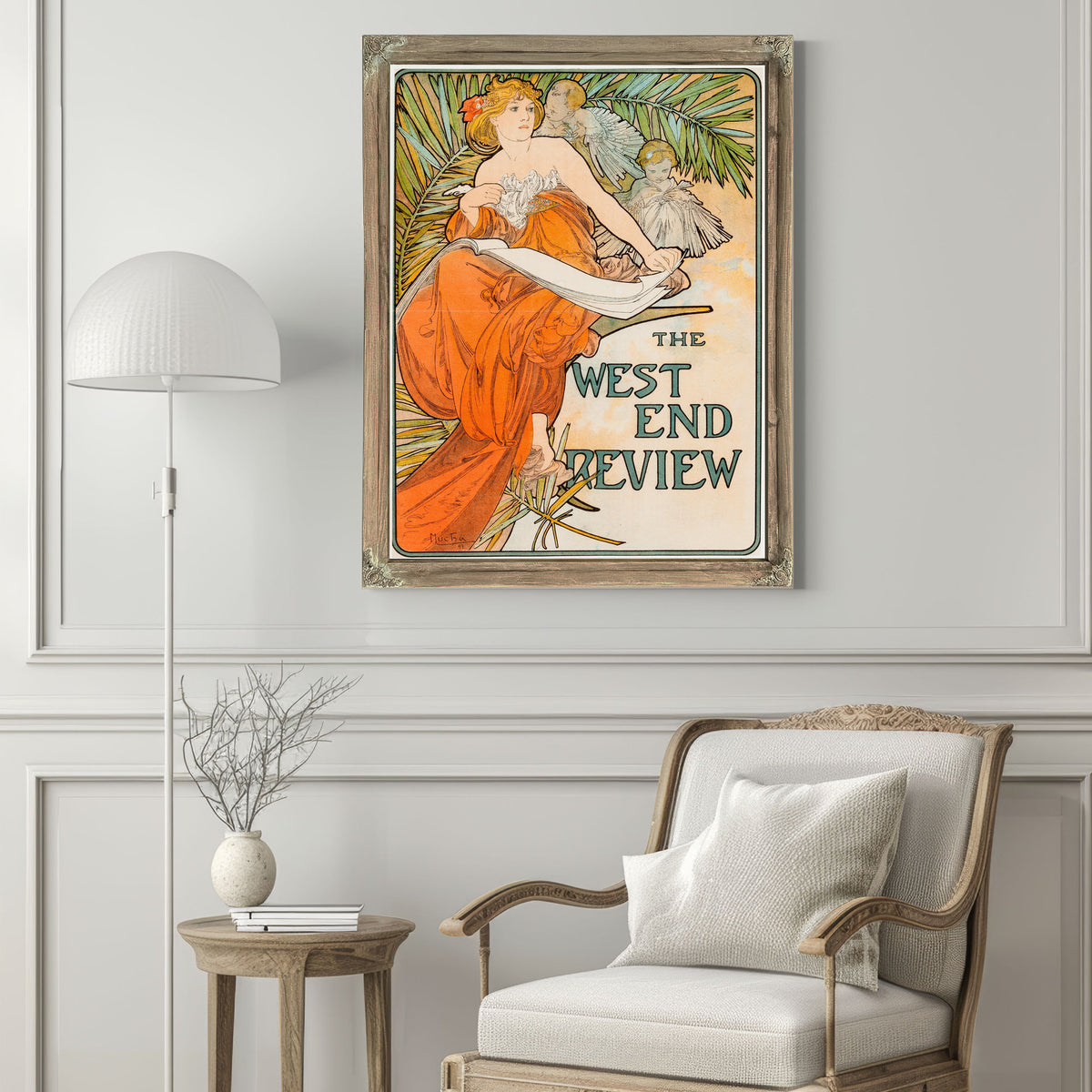 The West End Review Circa 1897 By Alphonse Mucha