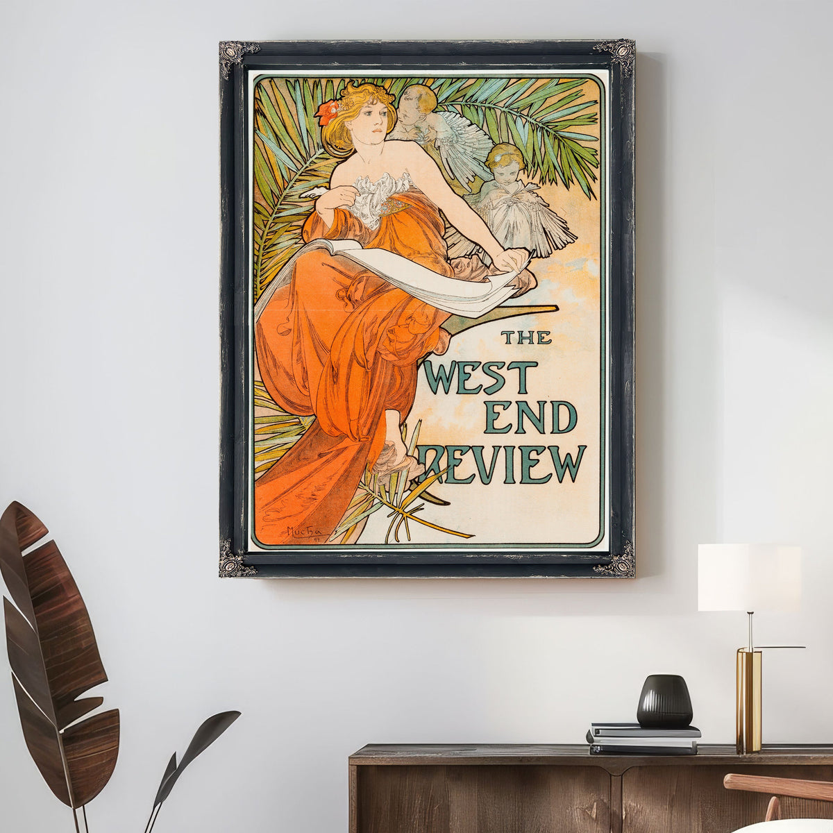 The West End Review Circa 1897 By Alphonse Mucha