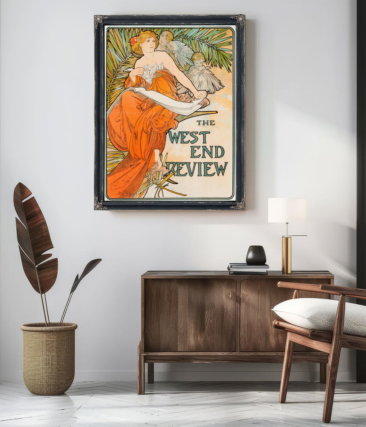 The West End Review Circa 1897 By Alphonse Mucha