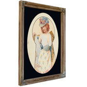 Through Keyhole By Alphonse Mucha