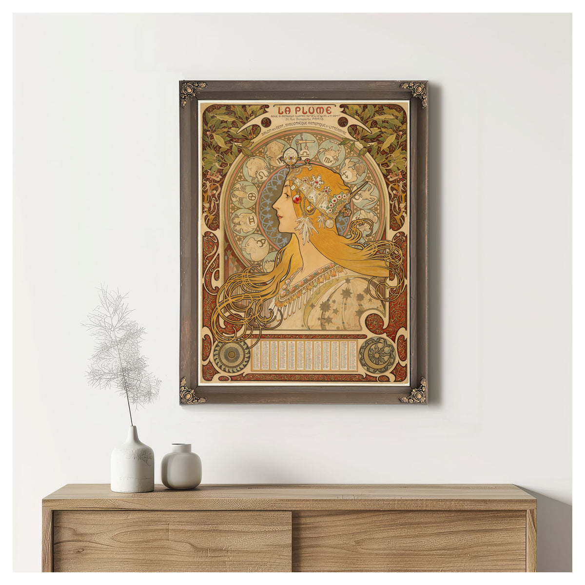 Zodiaque la Plume 18961897 By Alphonse Mucha