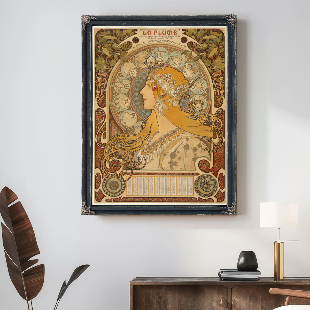 Zodiaque la Plume 18961897 By Alphonse Mucha
