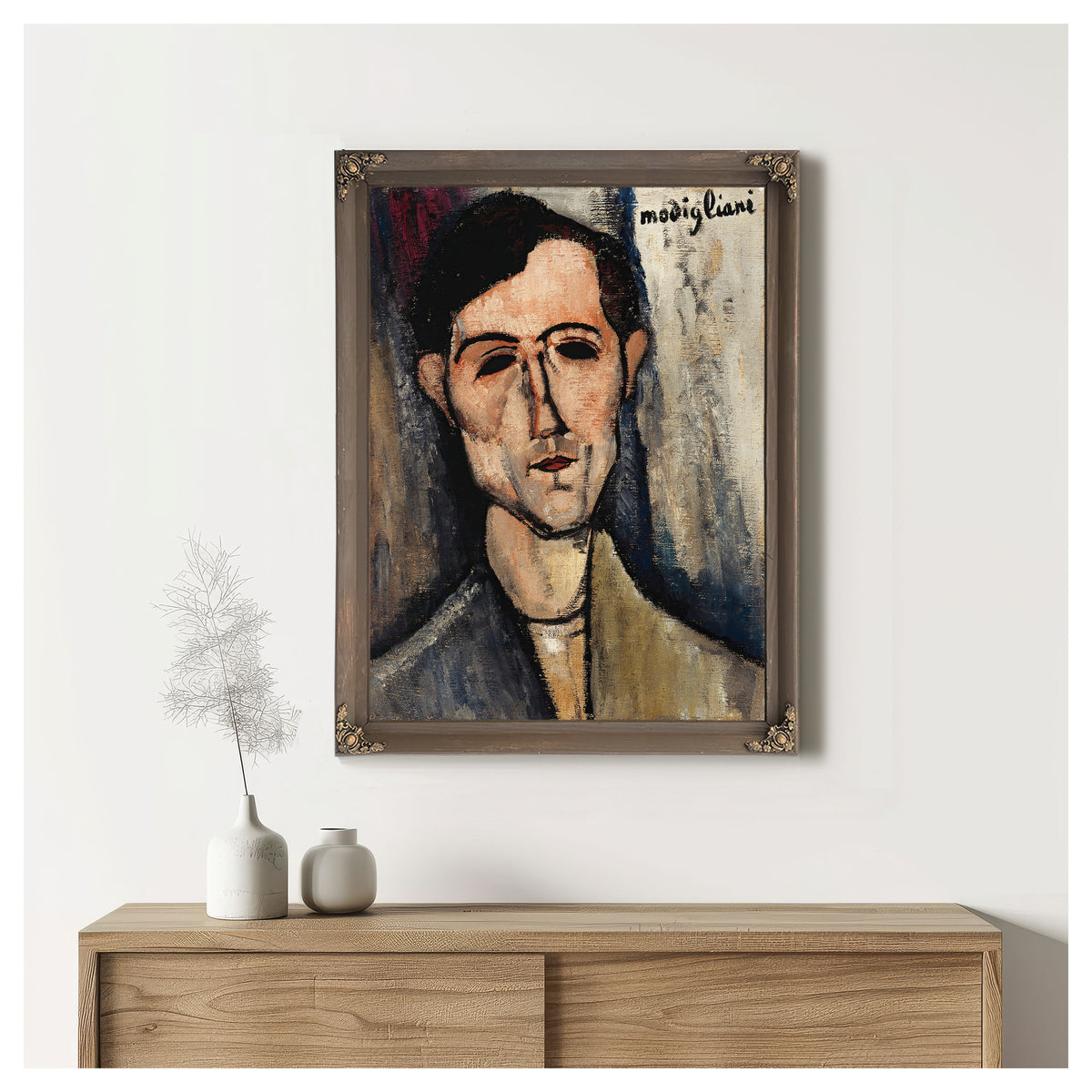 A Man 1916 By Amedeo Modigliani