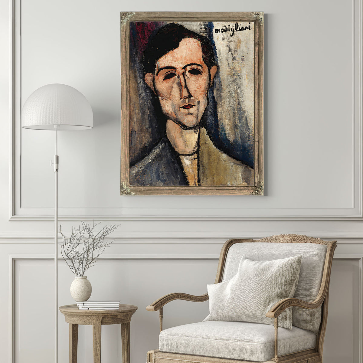 A Man 1916 By Amedeo Modigliani