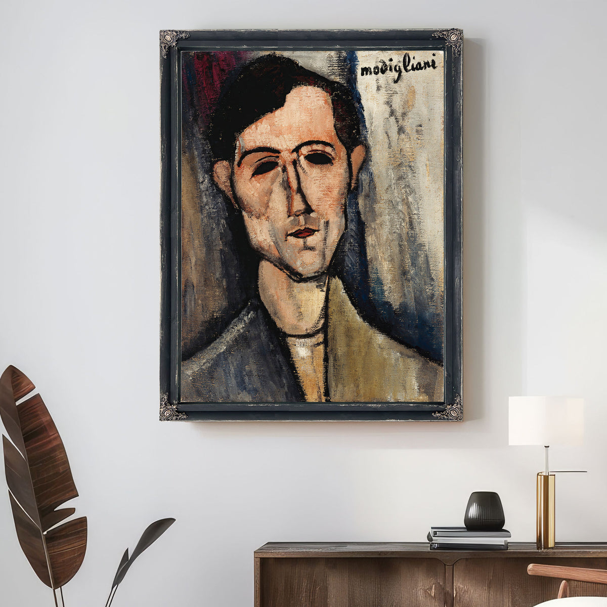 A Man 1916 By Amedeo Modigliani