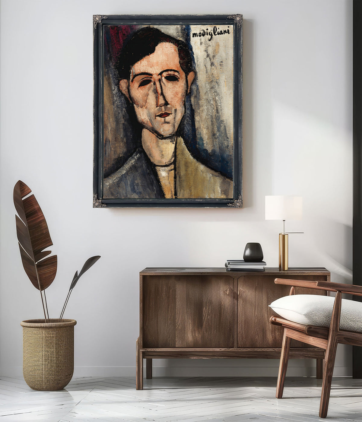 A Man 1916 By Amedeo Modigliani