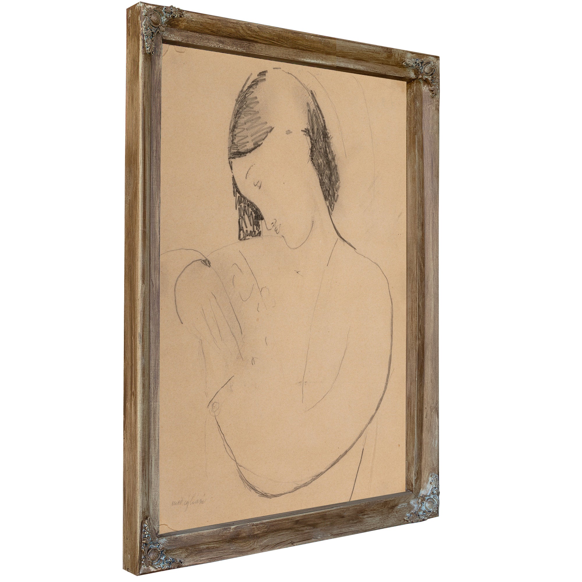 Busta Di Donna Con Testa Di Profile By Amedeo Modigliani