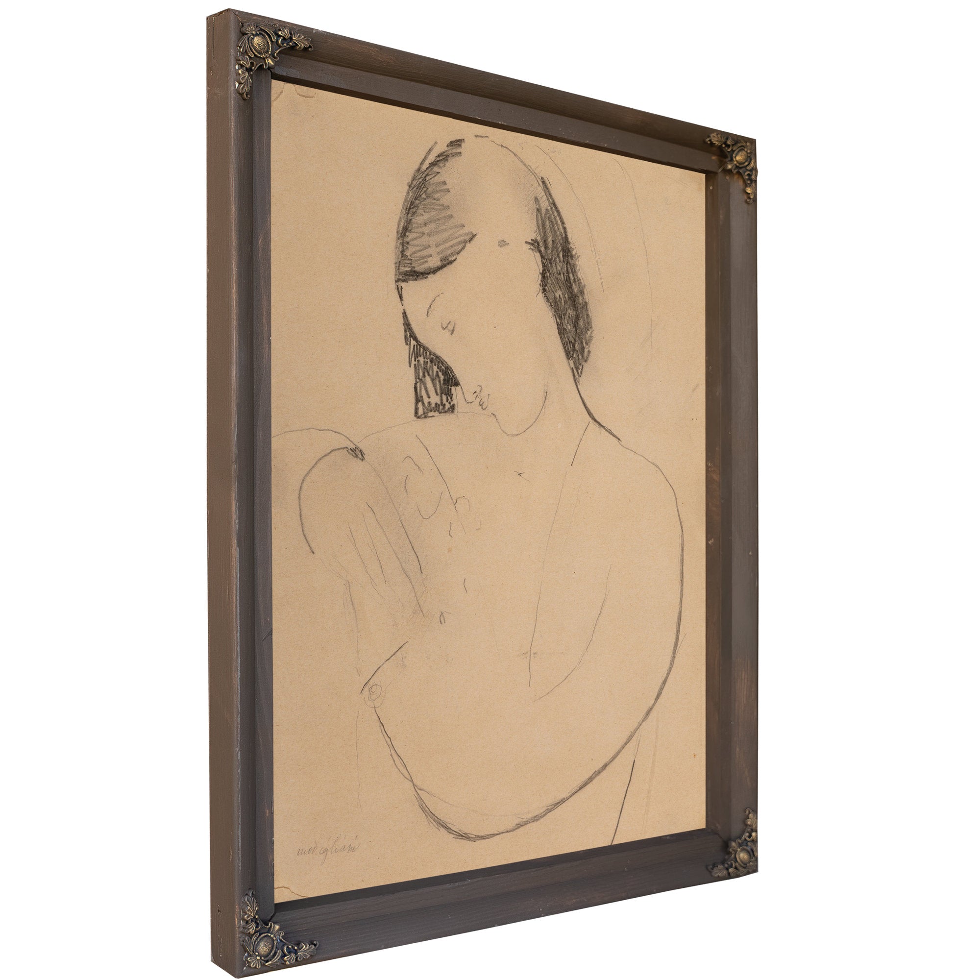Busta Di Donna Con Testa Di Profile By Amedeo Modigliani