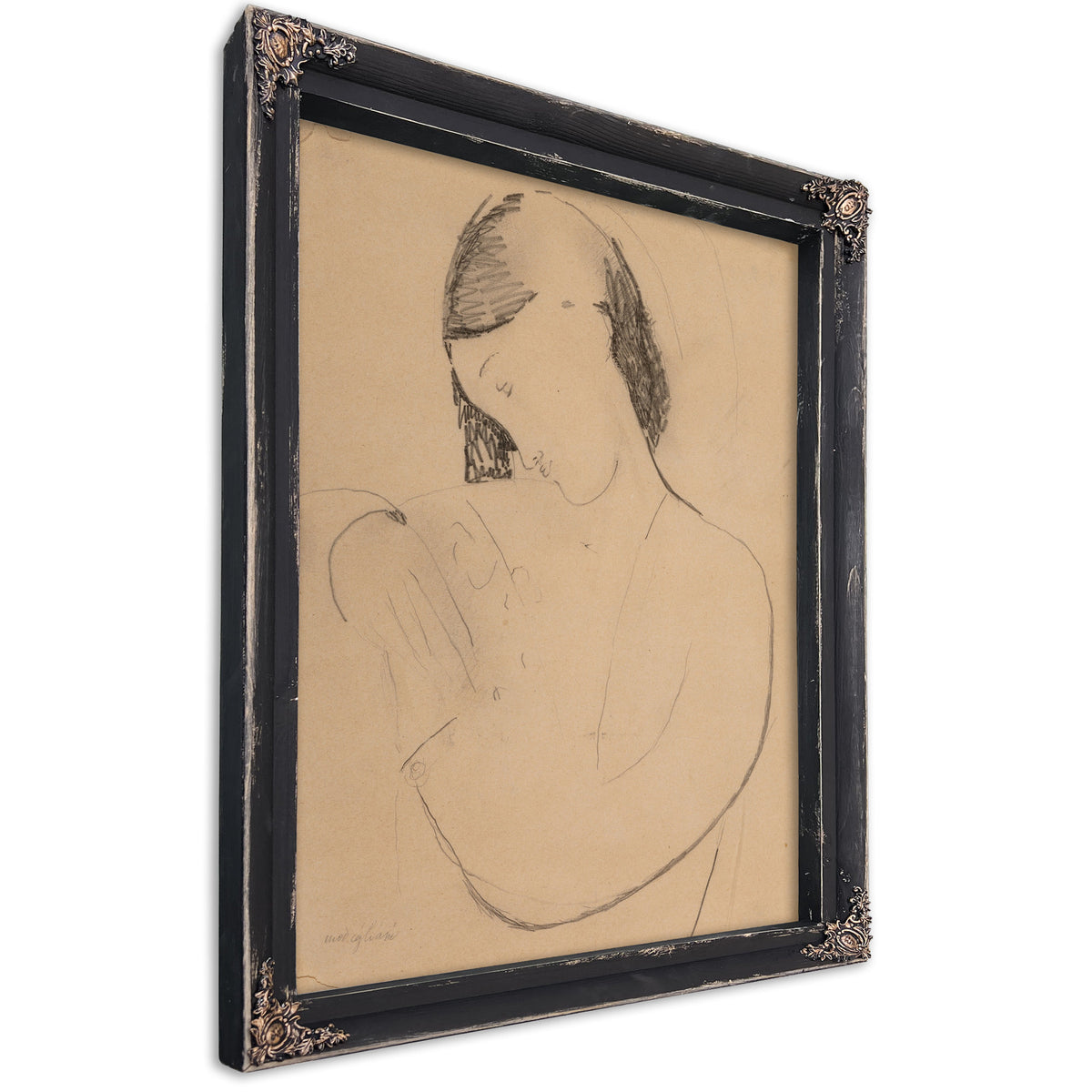 Busta Di Donna Con Testa Di Profile By Amedeo Modigliani