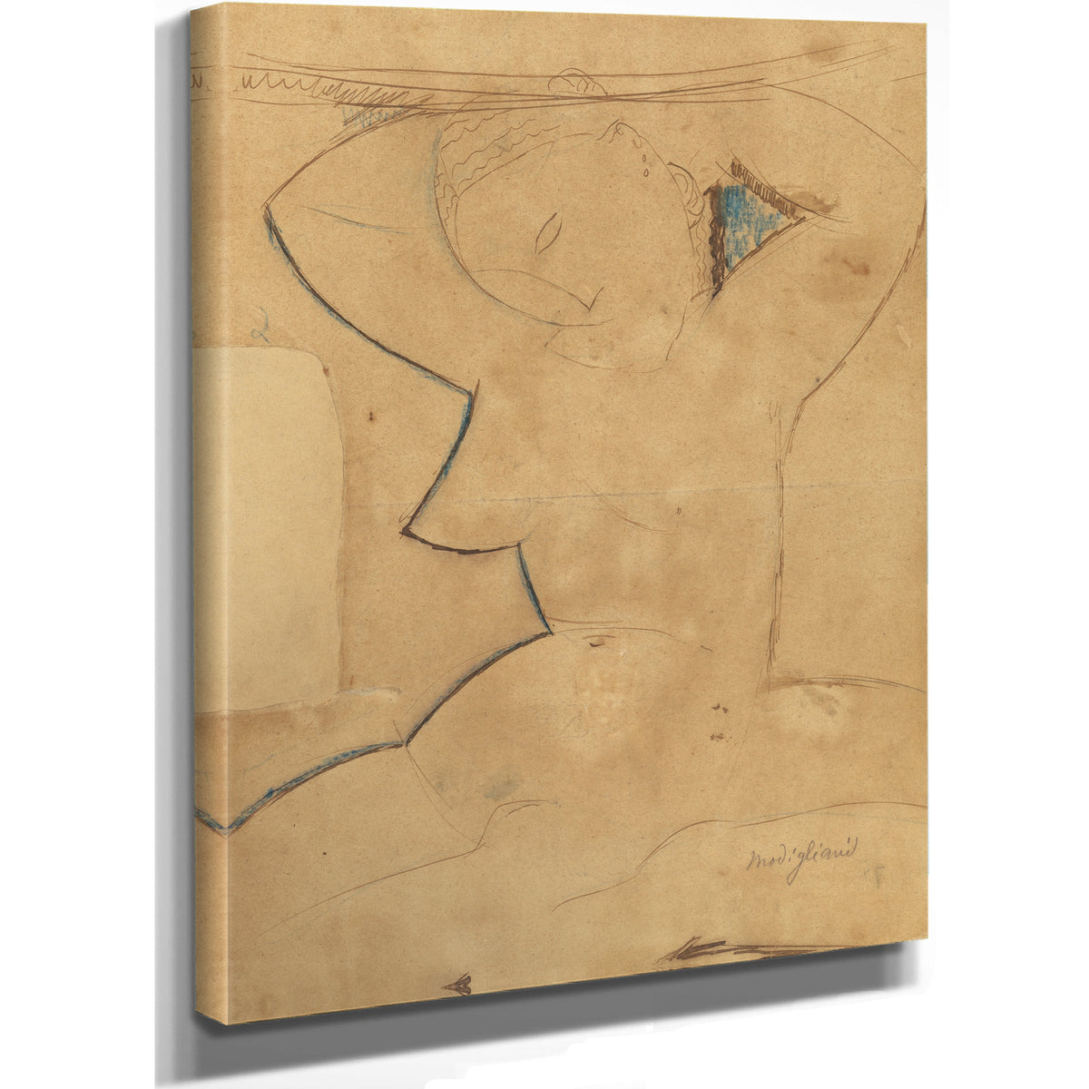 Caryatide Au Sein Pointu Caryatid By Amedeo Modigliani