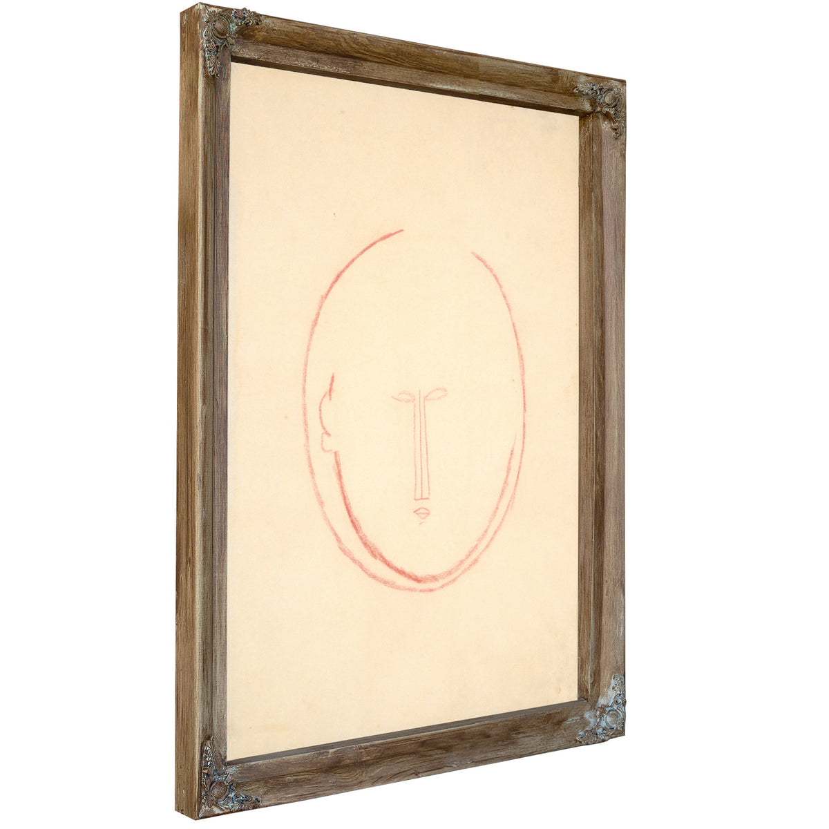 Frontaler Runder Kopf 1914 15 By Amedeo Modigliani
