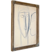 Frontales Langes Gesicht Und Kopf Im By Amedeo Modigliani