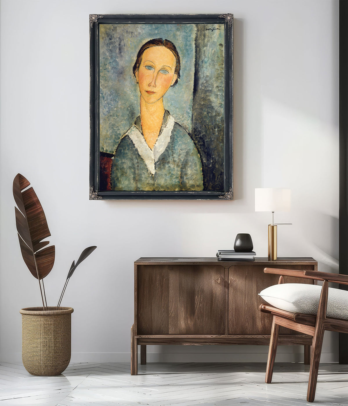 Girl a Sailors Blouse 1918 By Amedeo Modigliani
