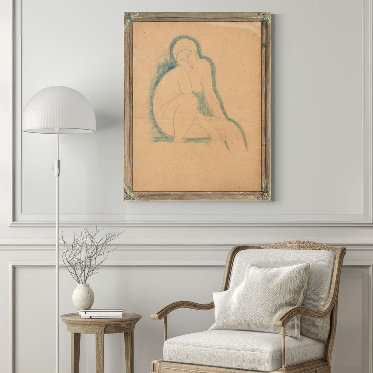 Nudo Seduto 19131914 By Amedeo Modigliani